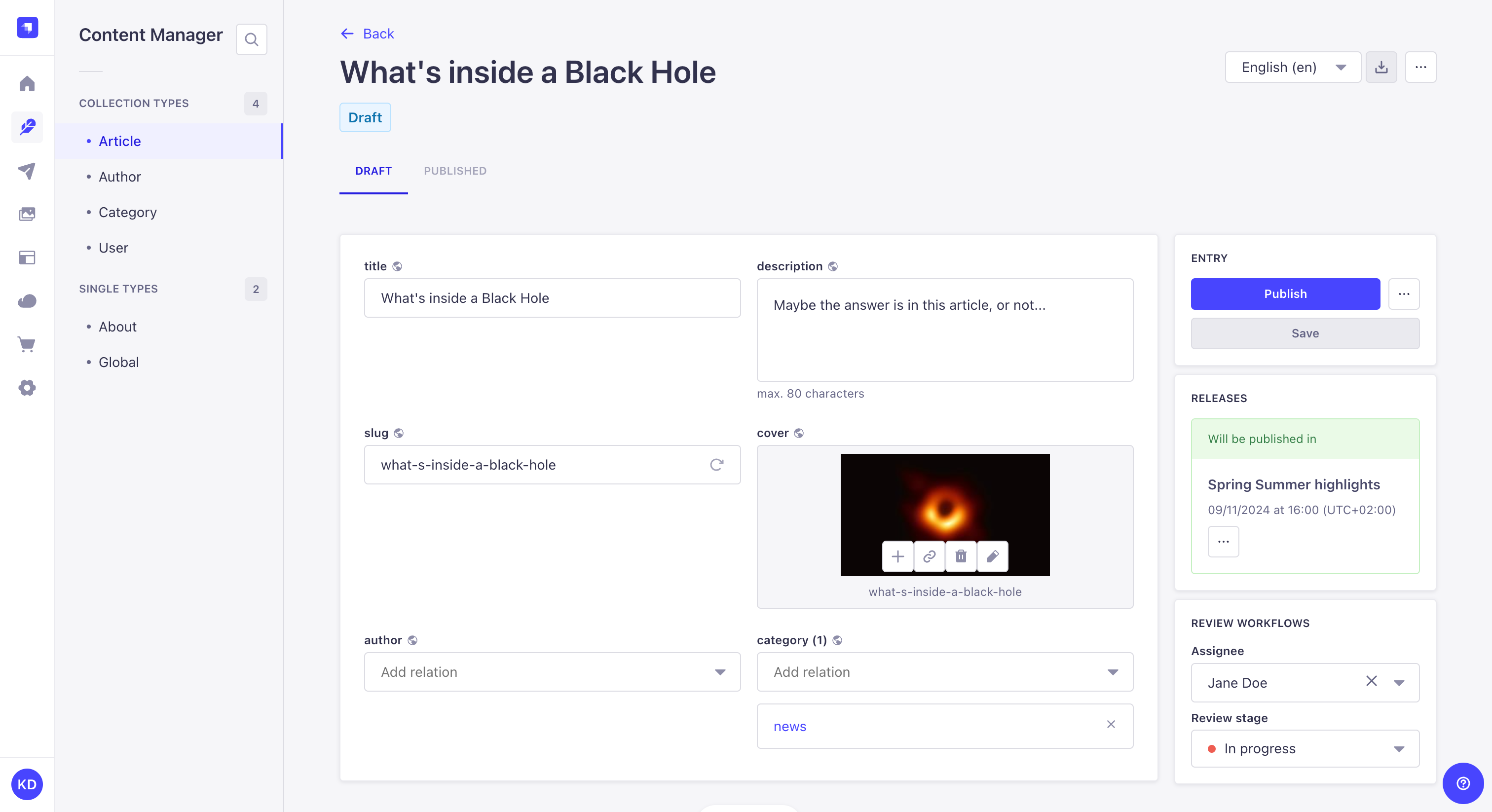 下書きバージョンの編集