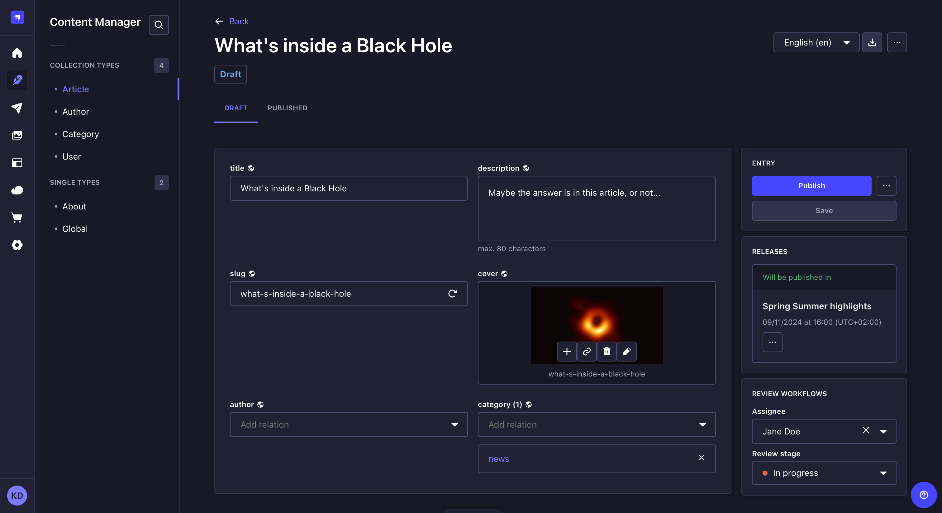 下書きバージョンの編集