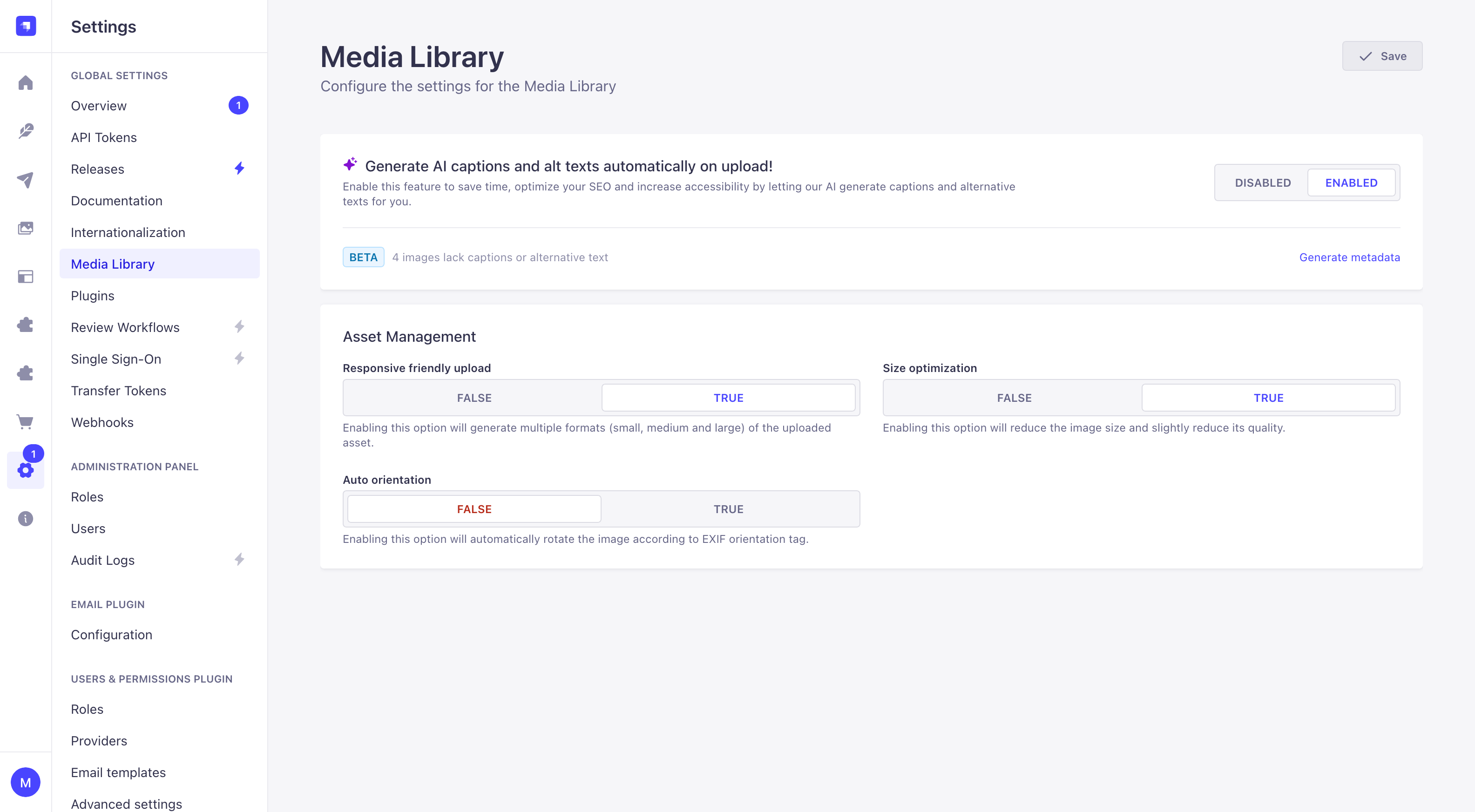 既存画像への AI メタデータ生成