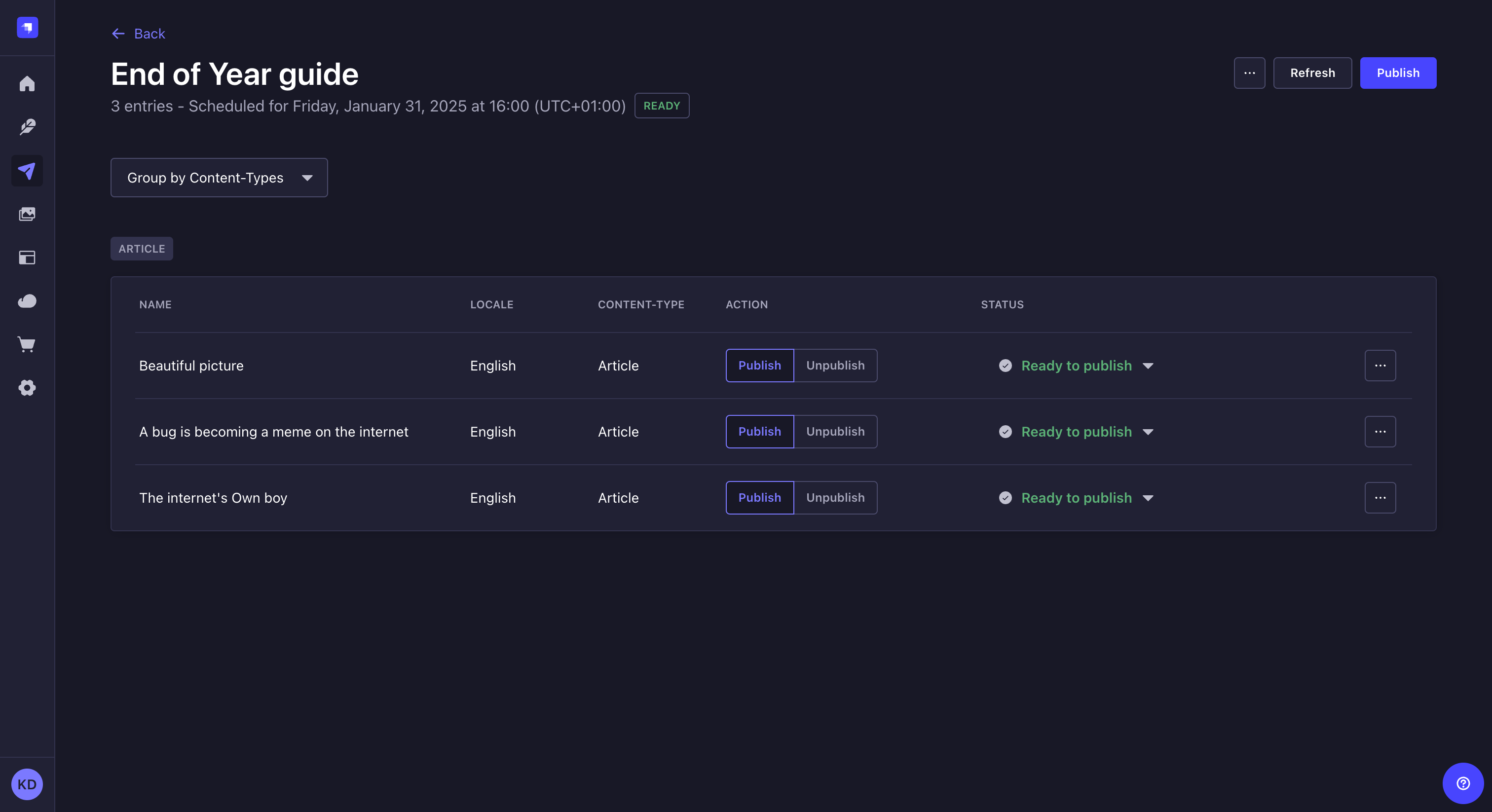 リリースの公開