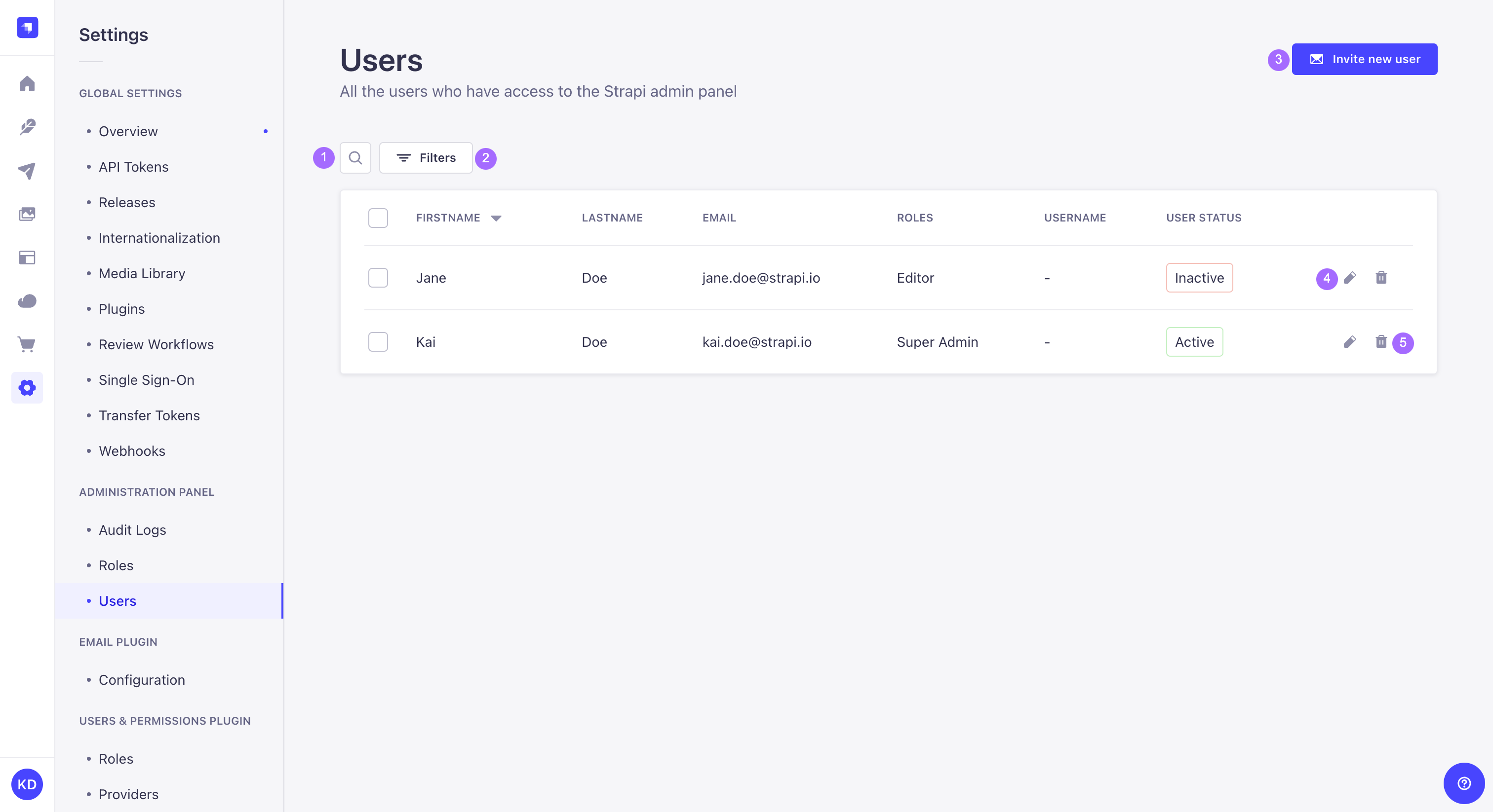 ユーザー（管理者）画面