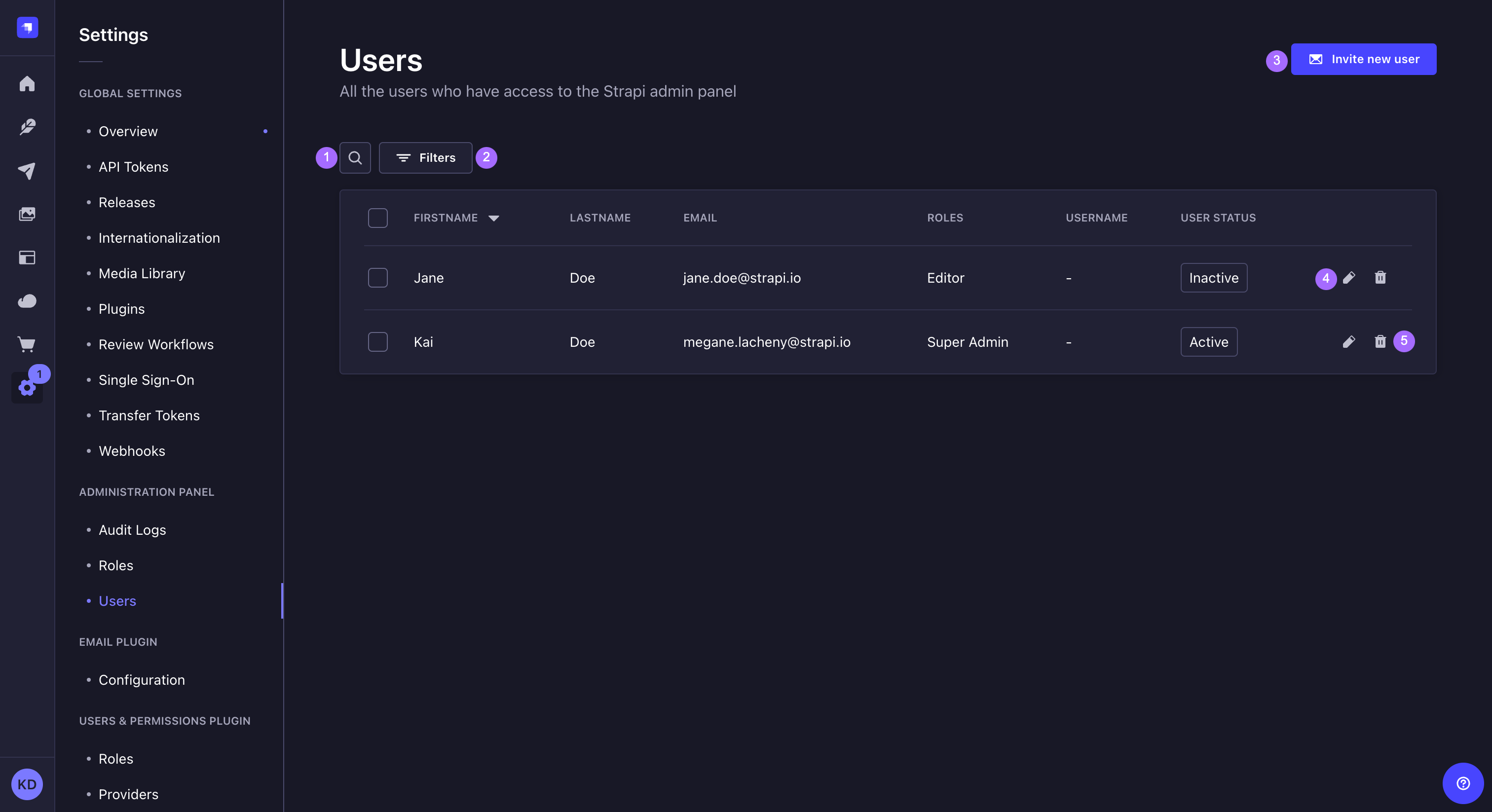 ユーザー（管理者）画面